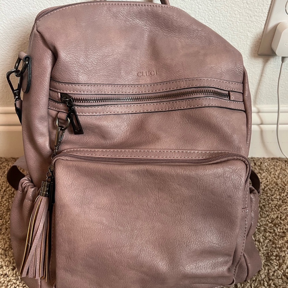 CLUCI Mauve Travel Backpack for Women